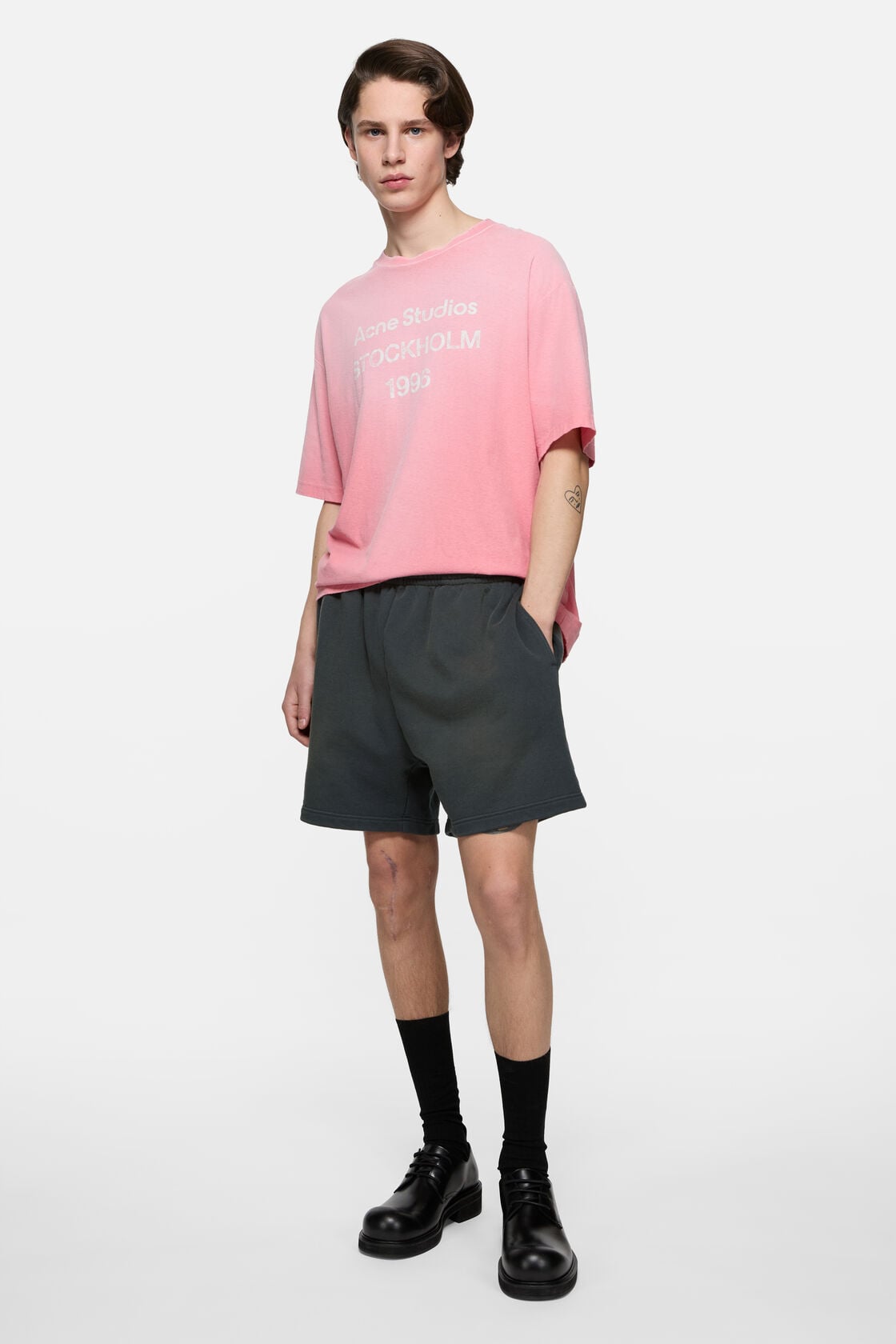 Acne Studios Vintage fleece shorts - Faded black