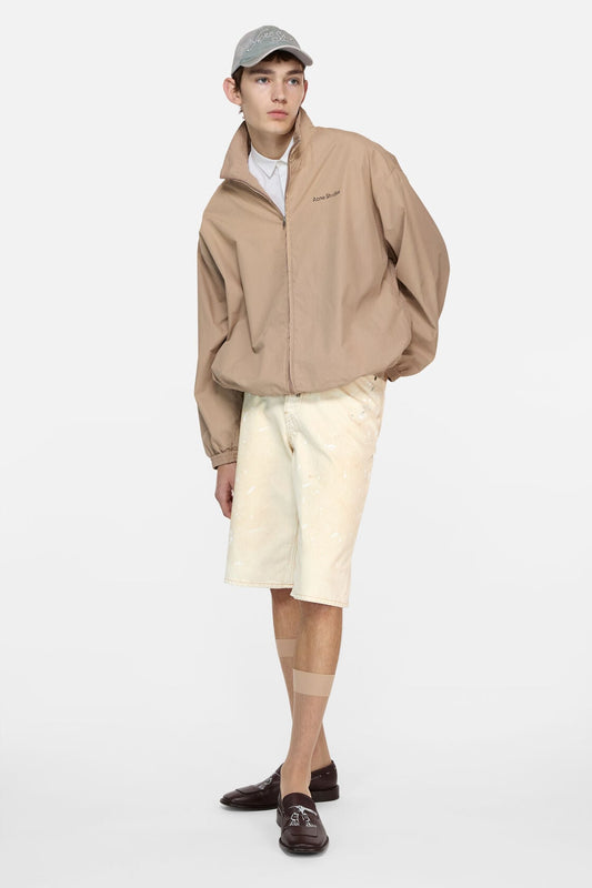 Acne Studios Distressed denim shorts - White