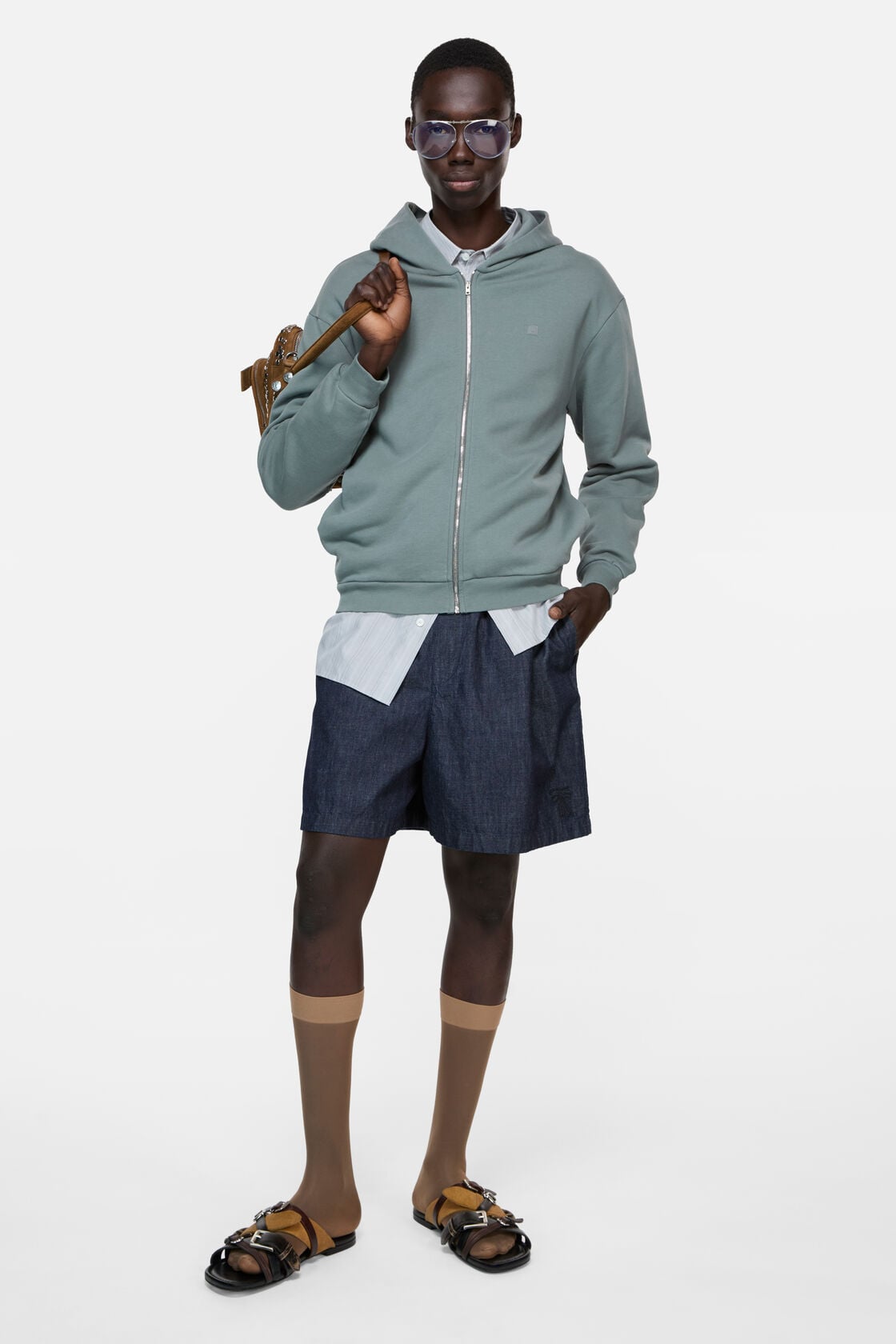 Acne Studios Casual denim shorts - Mid blue
