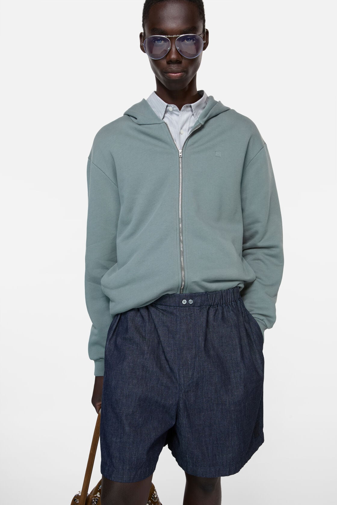 Acne Studios Casual denim shorts - Mid blue