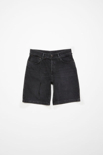 Acne Studios Loose fit denim shorts - Black