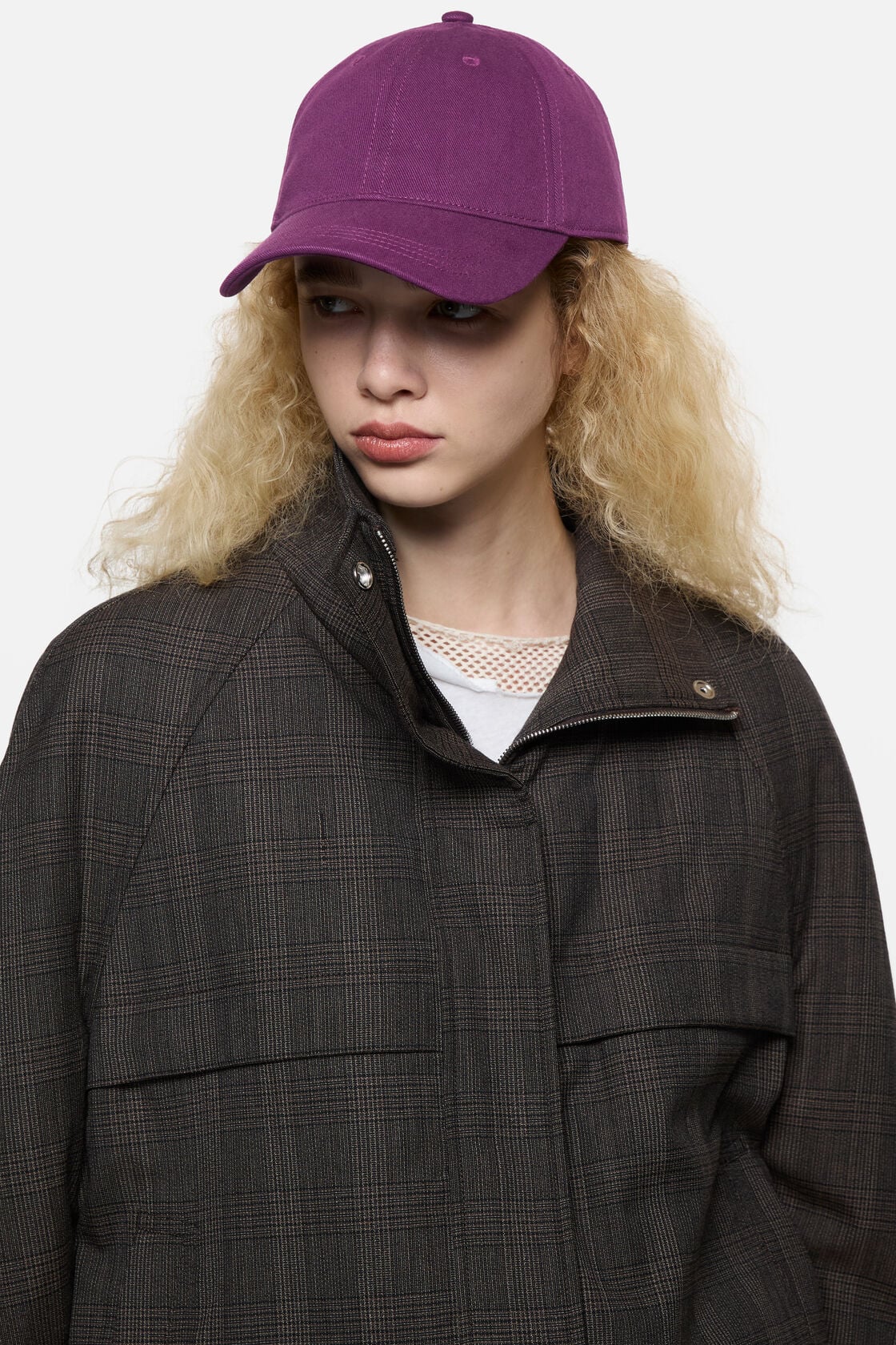 Acne Studios Twill logo cap - Berry purple