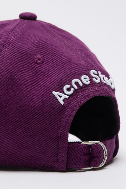 Acne Studios Twill logo cap - Berry purple