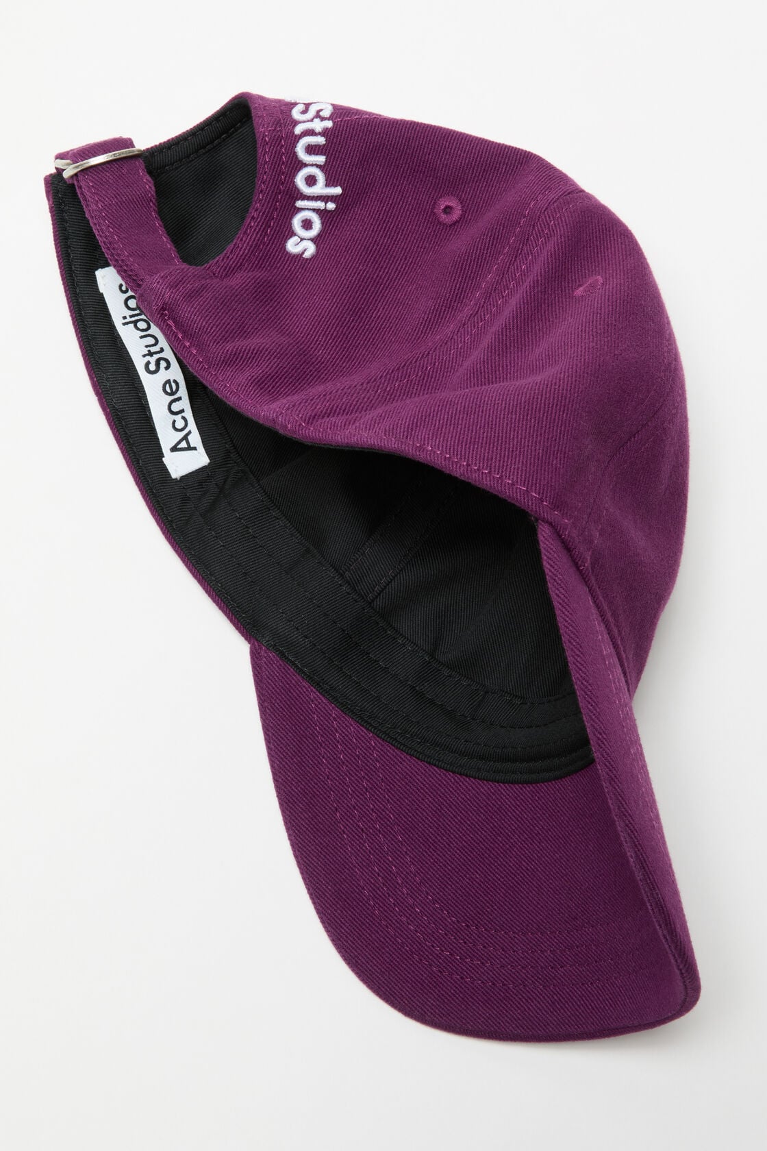 Acne Studios Twill logo cap - Berry purple