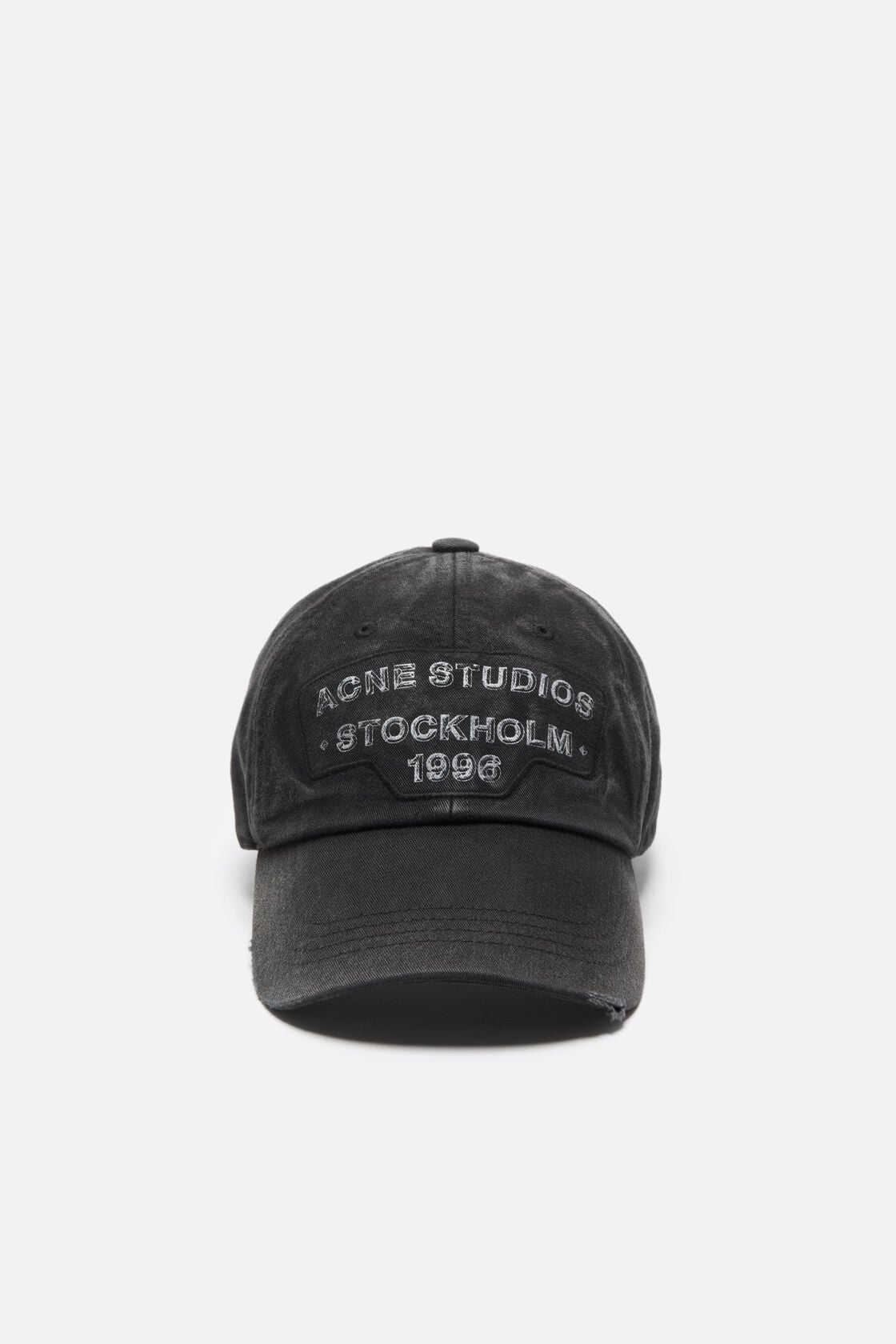 Acne Studios Screenprint baseball cap - Black