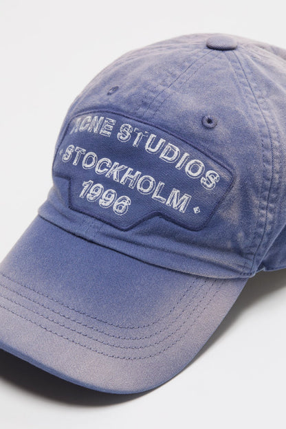 Acne Studios Screenprint baseball cap - Navy