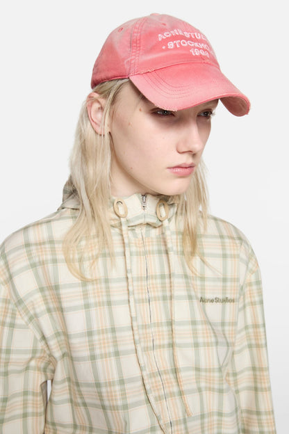 Acne Studios Sprayed logo cap - Red