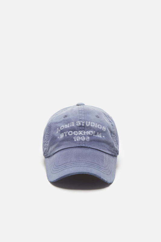 Acne Studios Sprayed logo cap - Navy