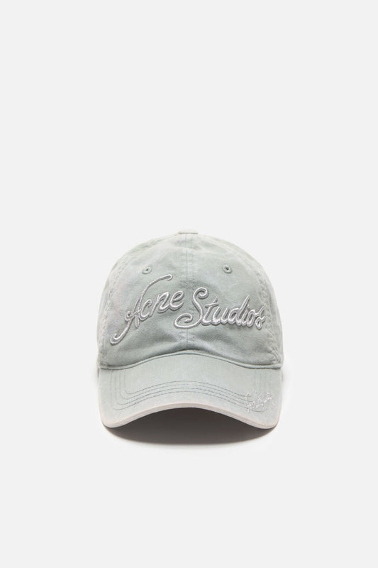Acne Studios Embroidered logo cap - Fog grey