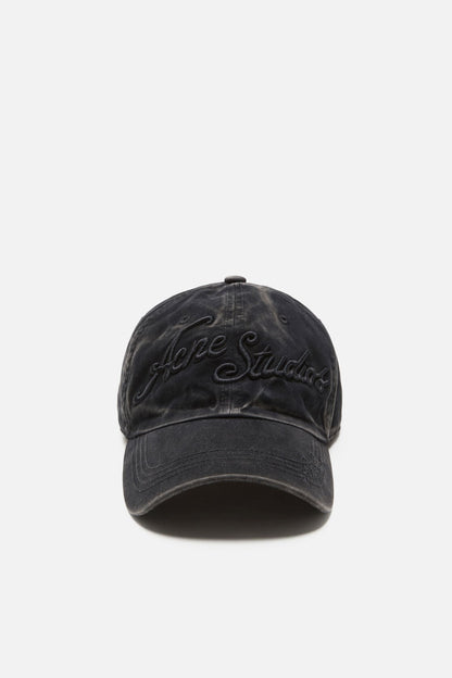 Acne Studios Embroidered logo cap - Black