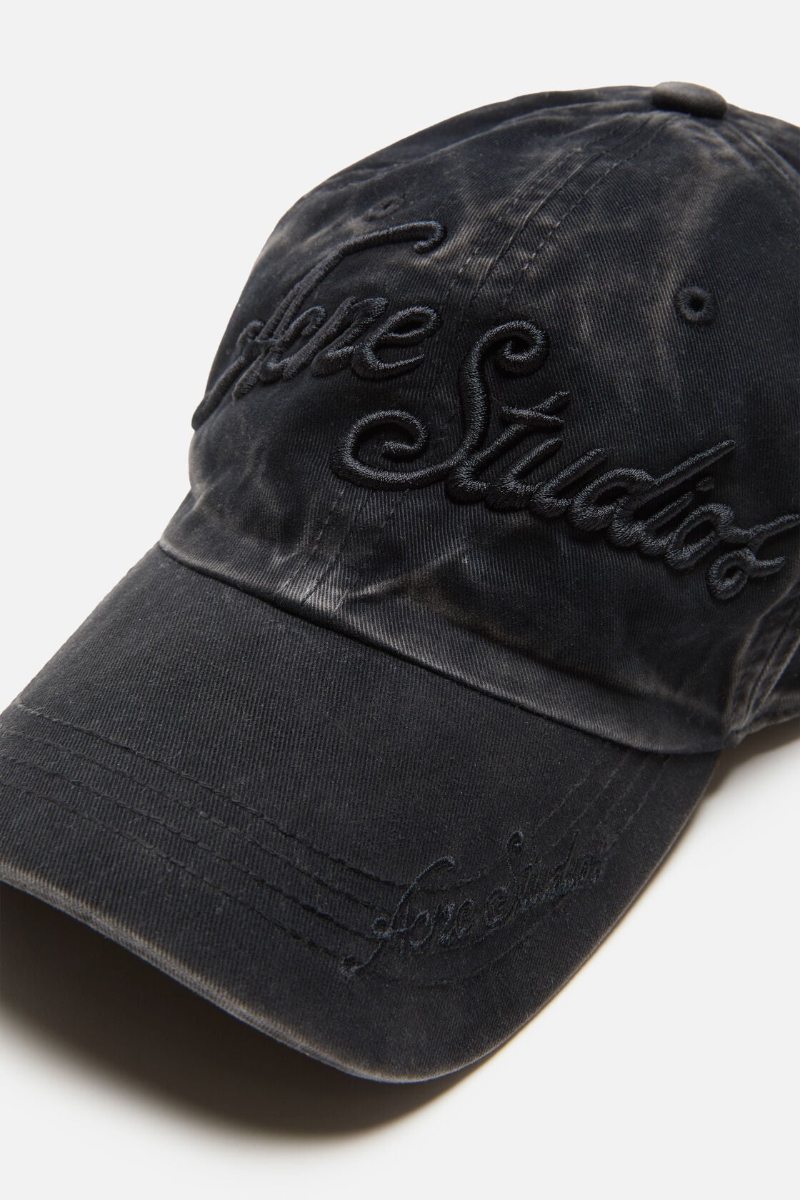 Acne Studios Embroidered logo cap - Black