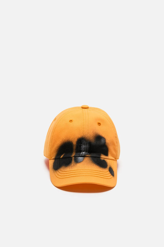 Acne Studios Sprayed graphic cap - Saffron orange