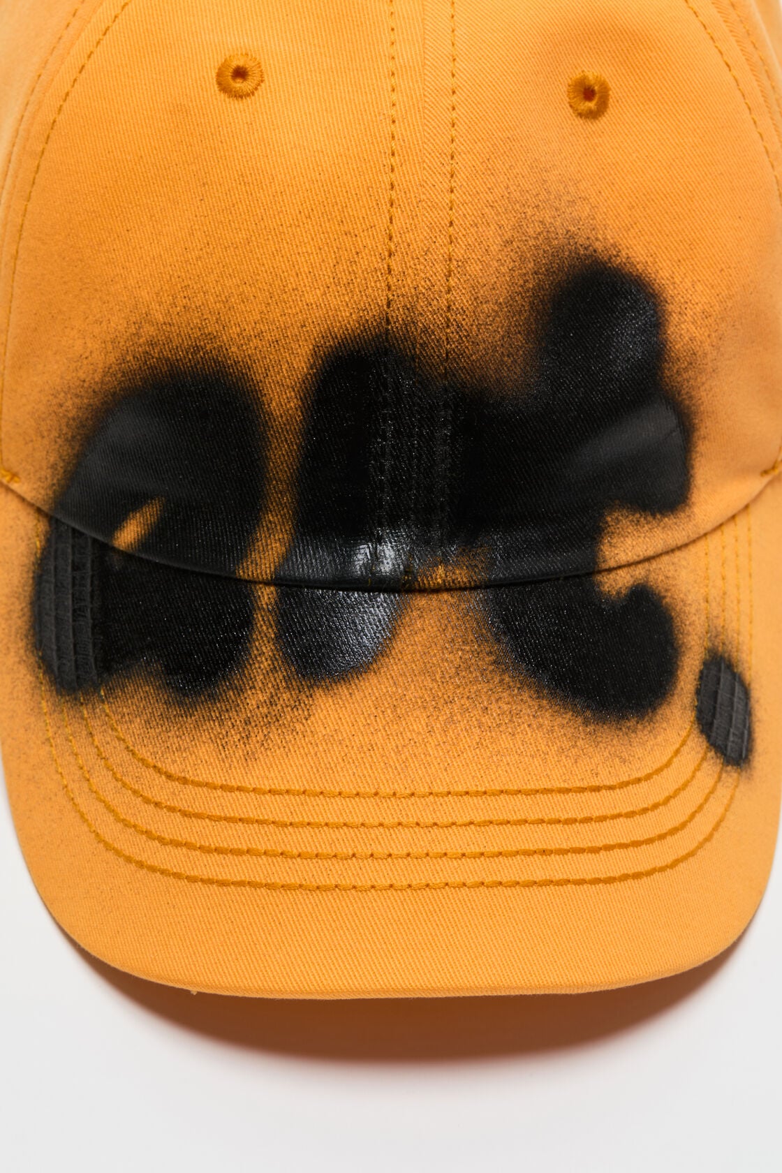 Acne Studios Sprayed graphic cap - Saffron orange