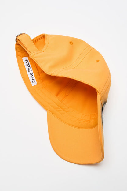 Acne Studios Sprayed graphic cap - Saffron orange