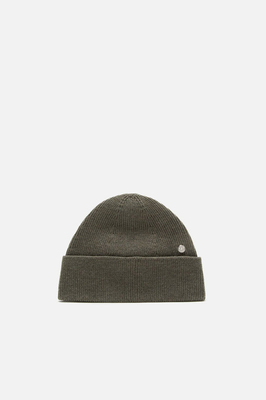 Acne Studios Wool beanie with rivet - Cedar green