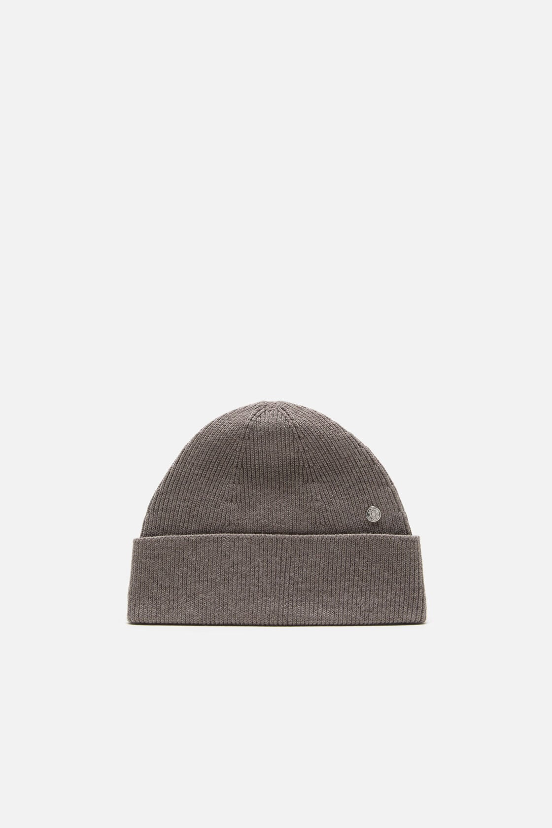 Acne Studios Wool beanie with rivet - Warm Grey Melange