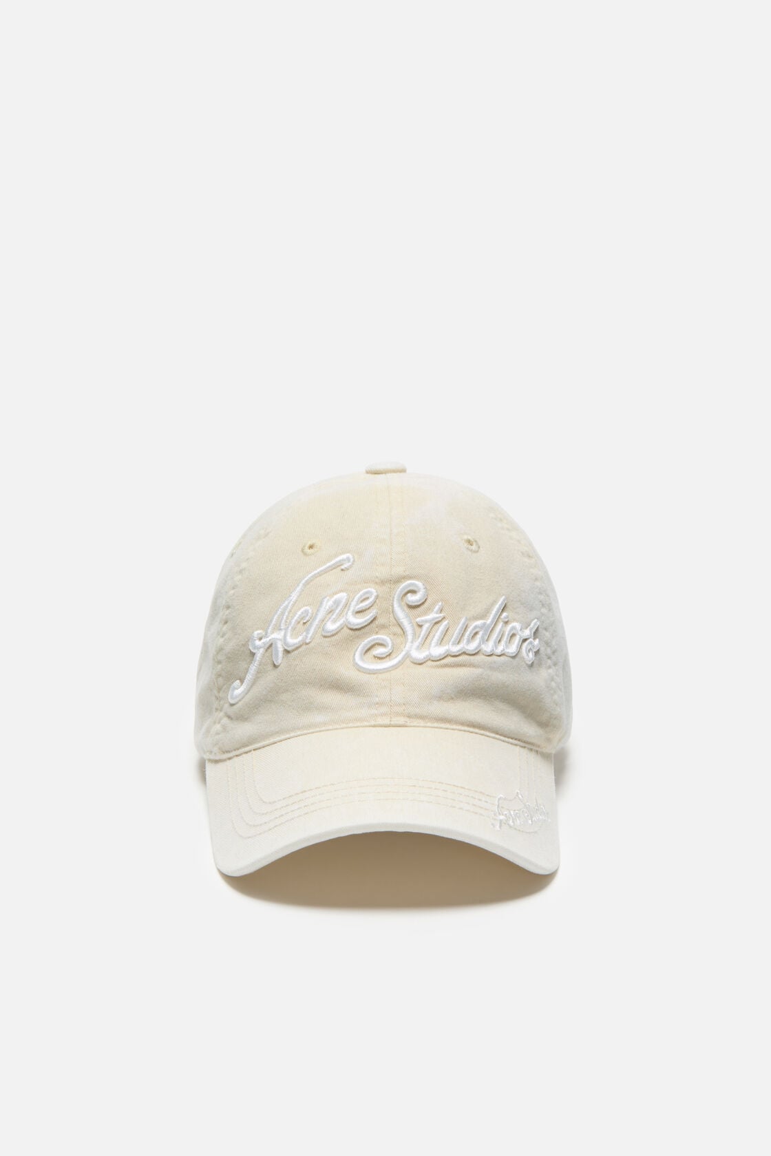 Acne Studios Embroidered logo cap - Oat beige