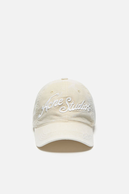 Acne Studios Embroidered logo cap - Oat beige