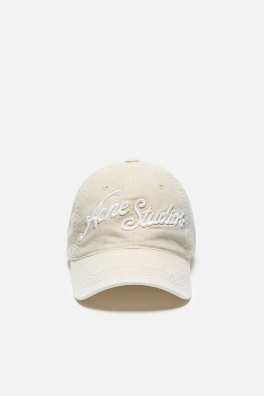 Acne Studios Embroidered logo cap - Oat beige