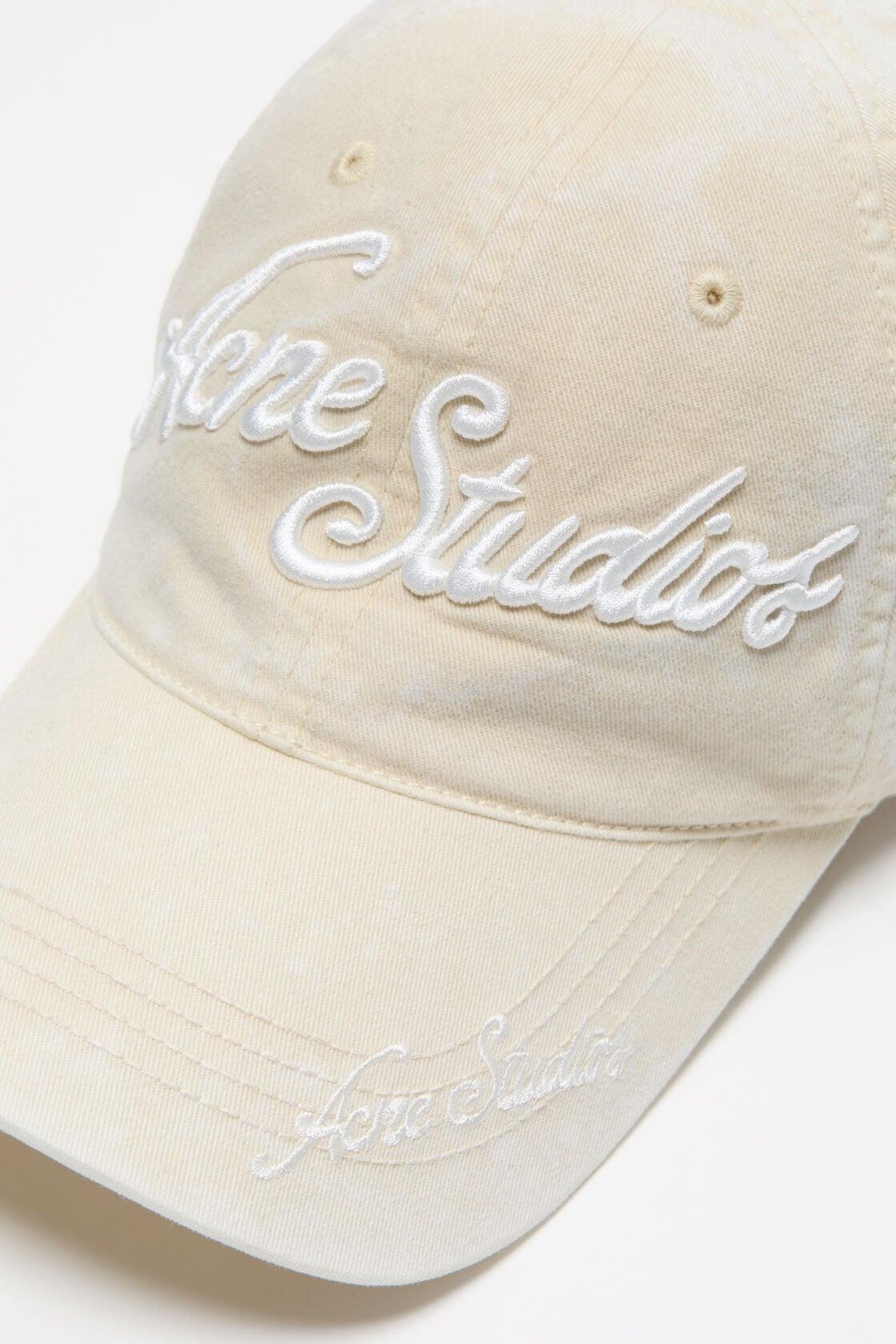 Acne Studios Embroidered logo cap - Oat beige