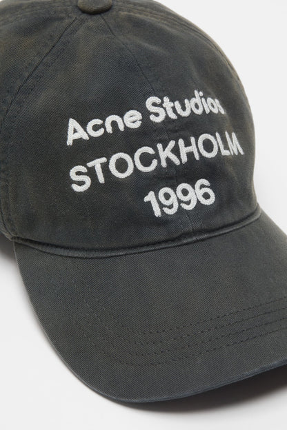 Acne Studios Logo cap - Faded black