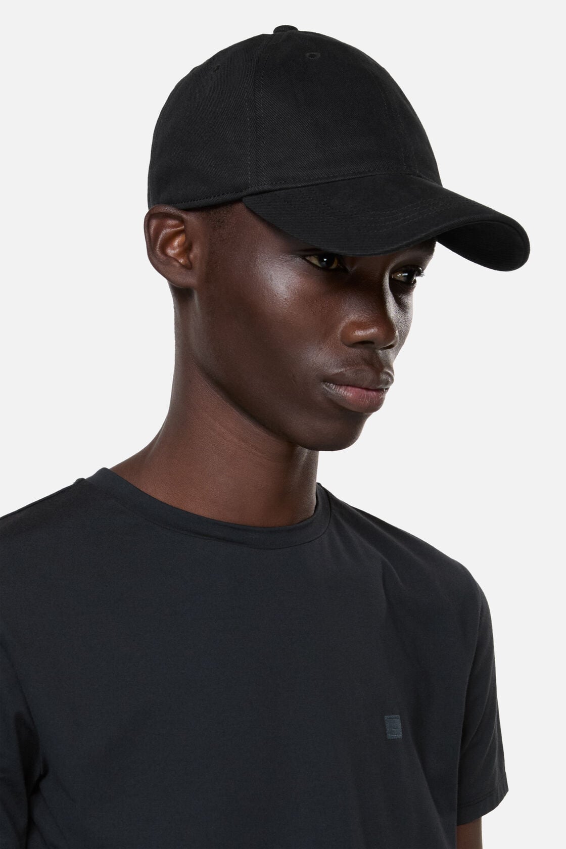 Acne Studios Twill logo cap - Black