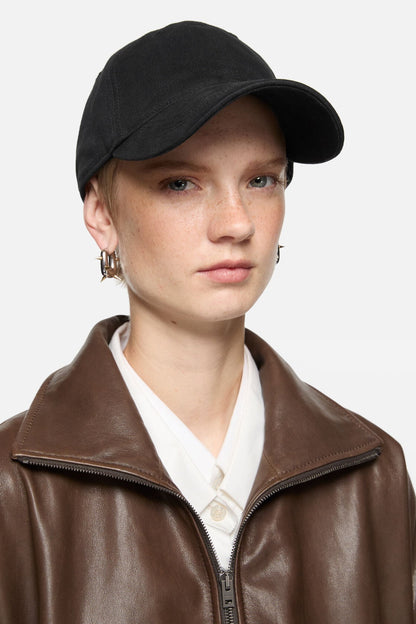 Acne Studios Twill logo cap - Black