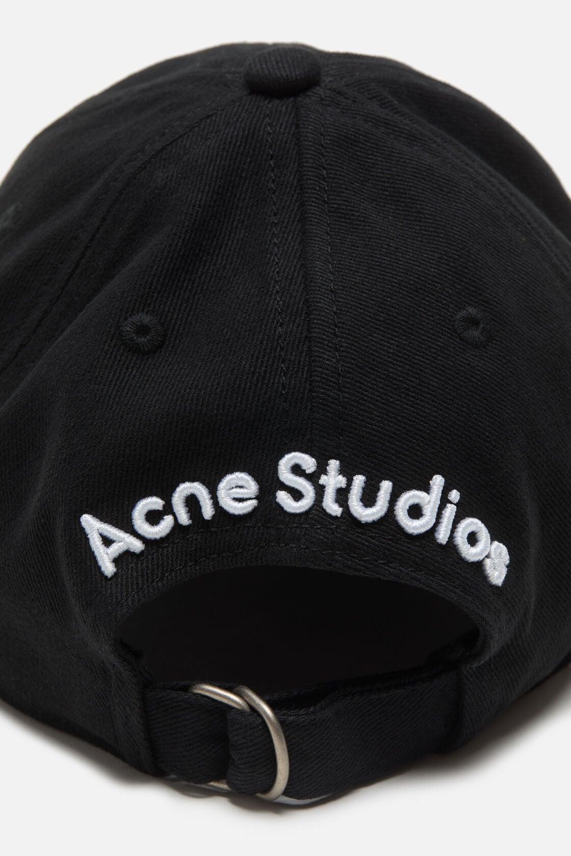 Acne Studios Twill logo cap - Black