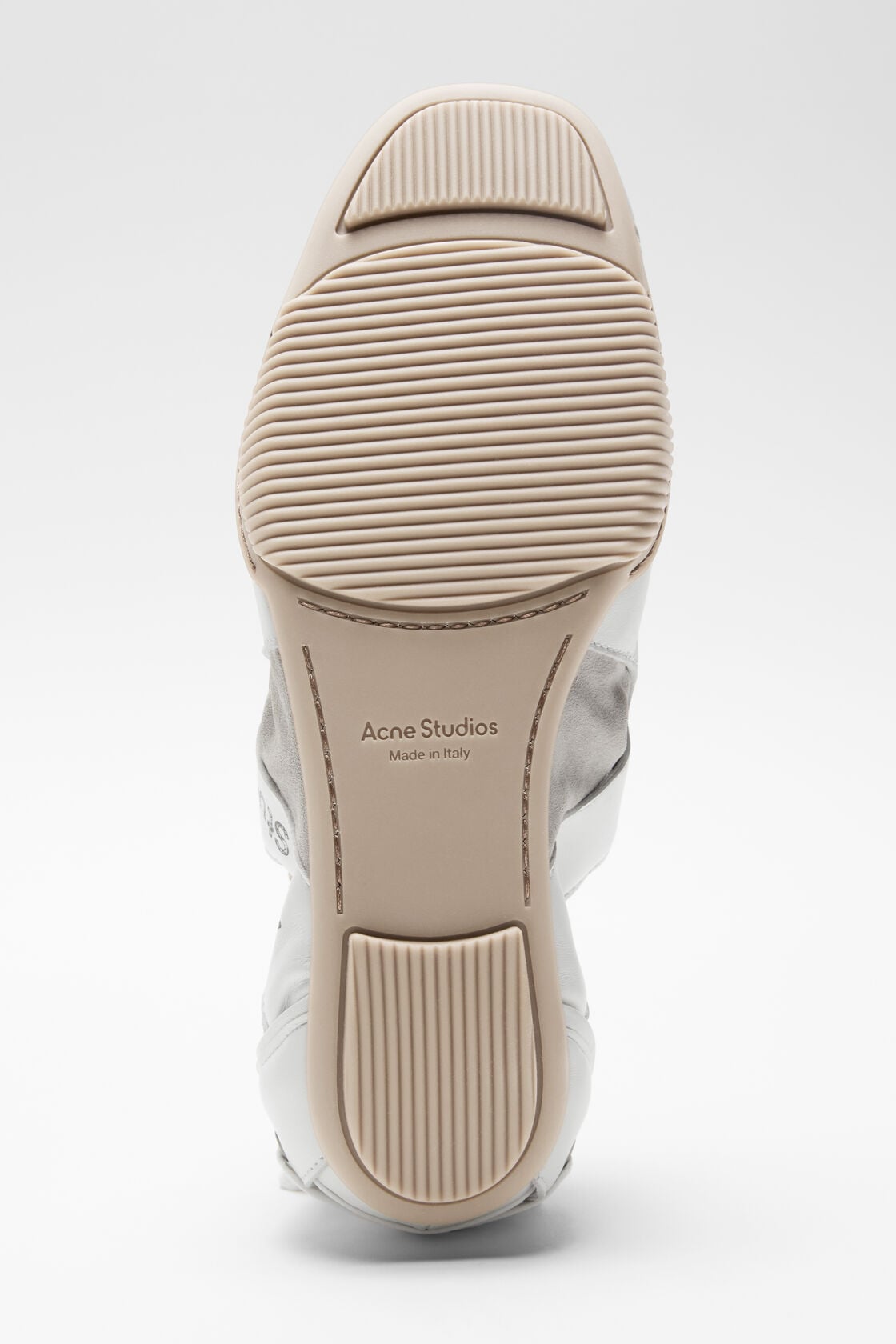 Acne Studios Leather lace-up shoes - White/white