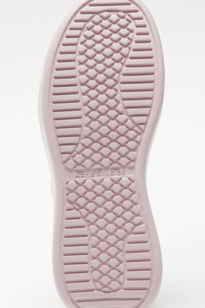 Acne Studios Velcro strap platform sneakers - Optic white/pink