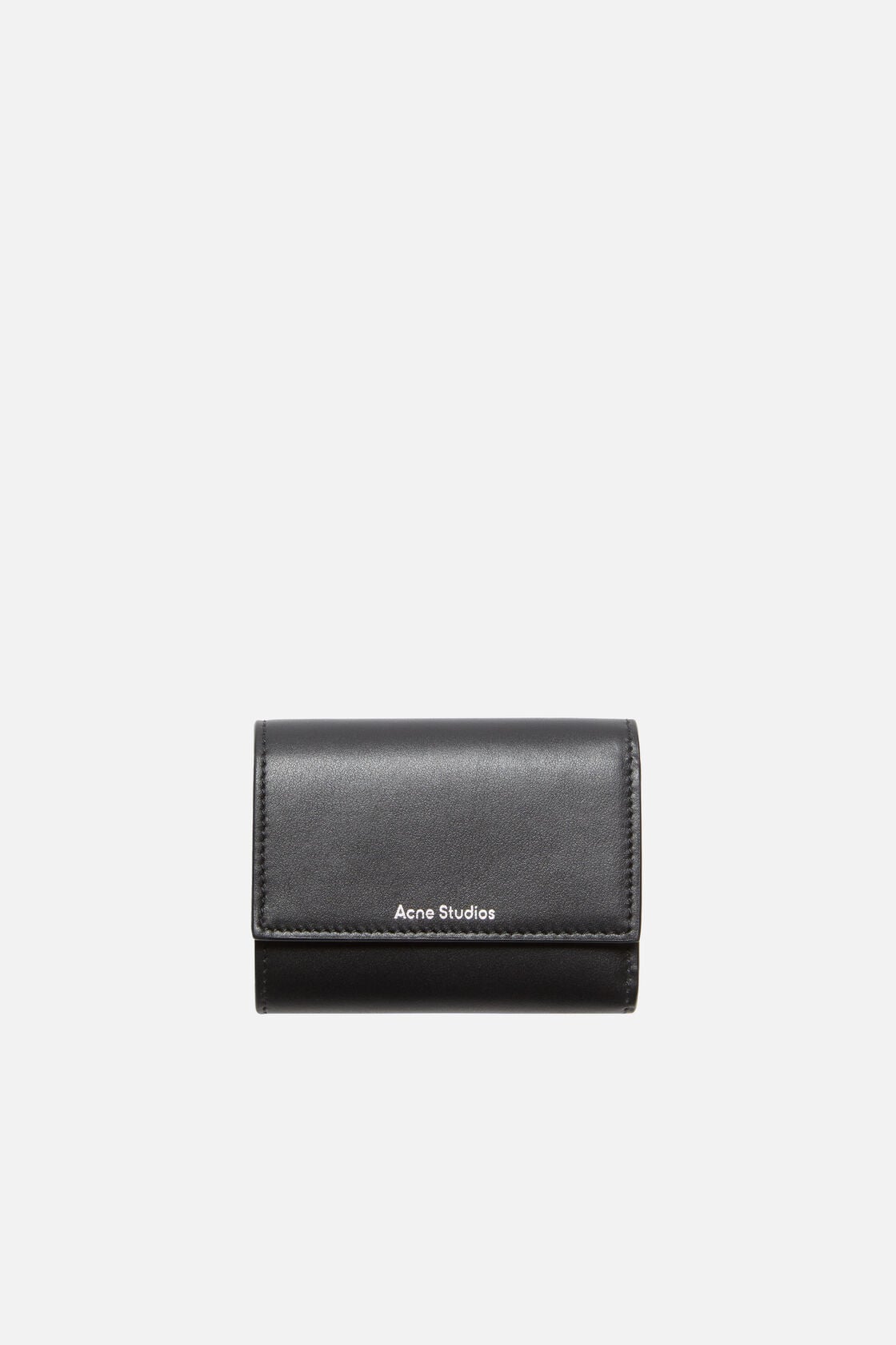 Acne Studios Trifold leather wallet - Black
