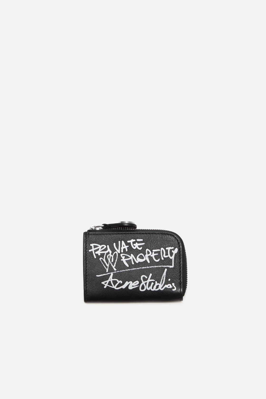 Acne Studios Compact zip wallet - Black