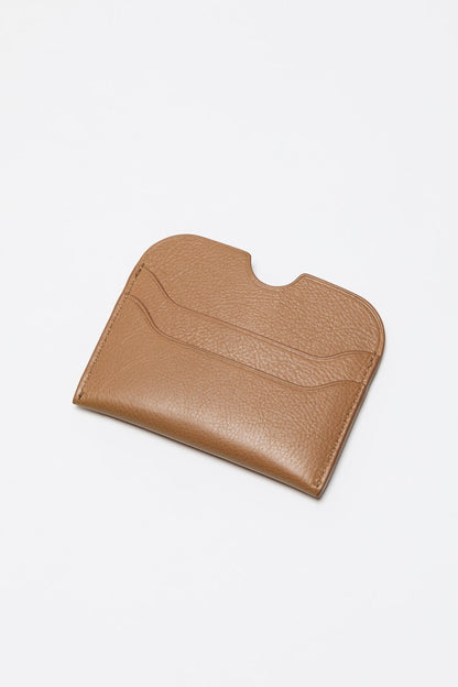 Acne Studios Leather card holder wallet - Caramel brown