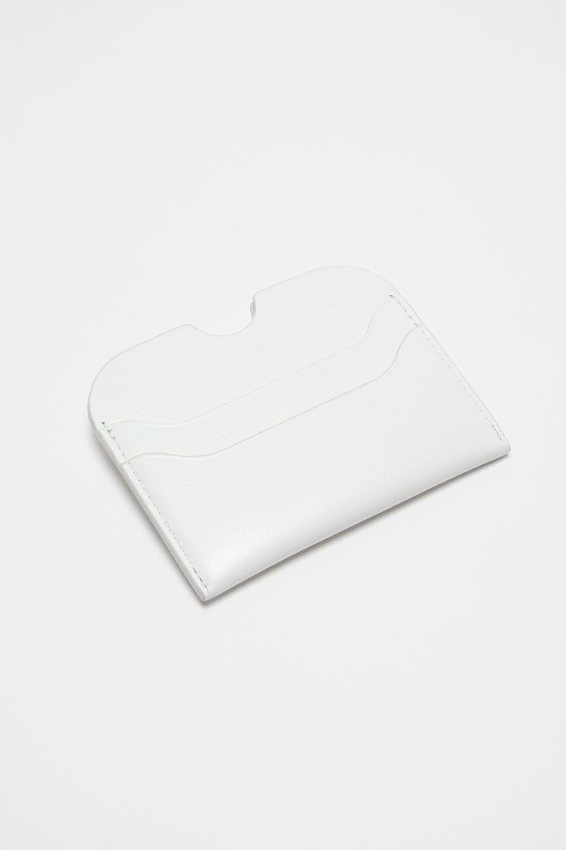 Acne Studios Leather card holder - Cream white