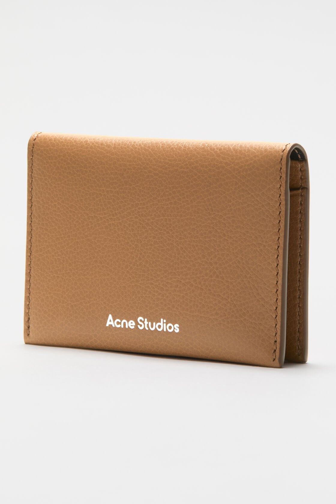 Acne Studios Folded card holder - Caramel brown