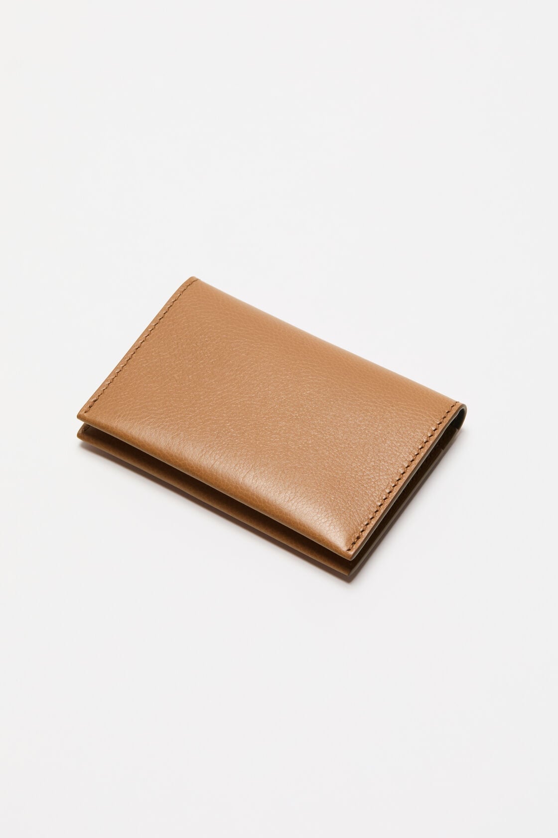 Acne Studios Folded card holder - Caramel brown