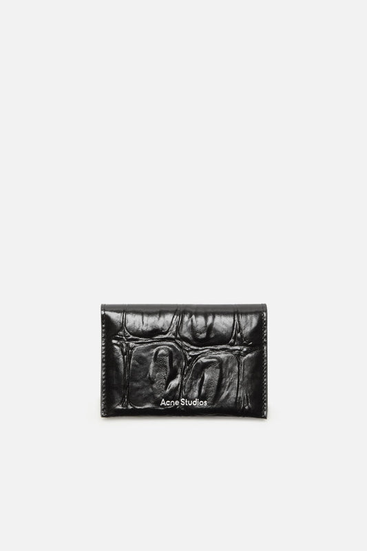 Acne Studios Folded leather wallet - Black