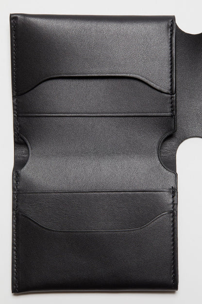 Acne Studios Leather trifold wallet - Black