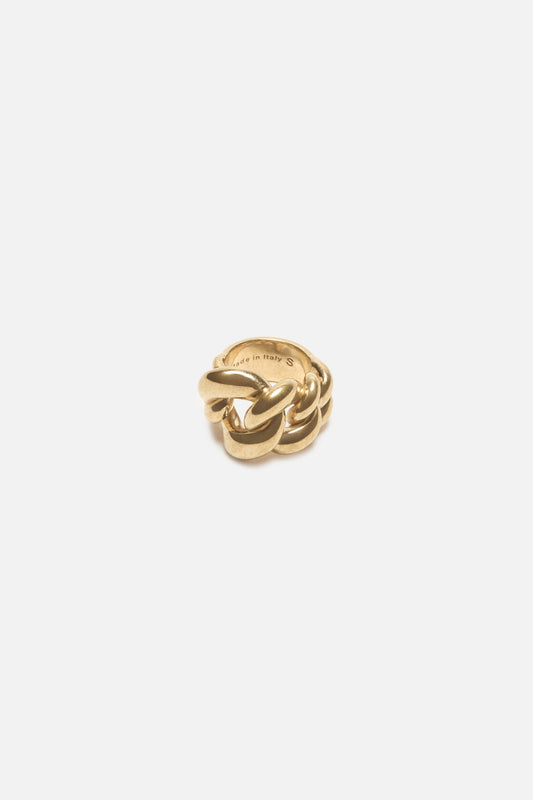 Acne Studios Chunky chain ring - Semi matt gold