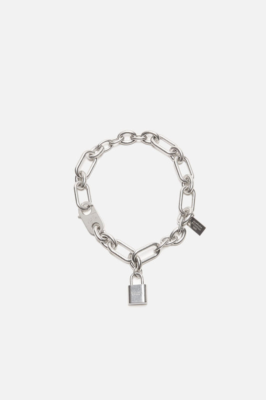 Acne Studios Logo padlock necklace - Vintage silver