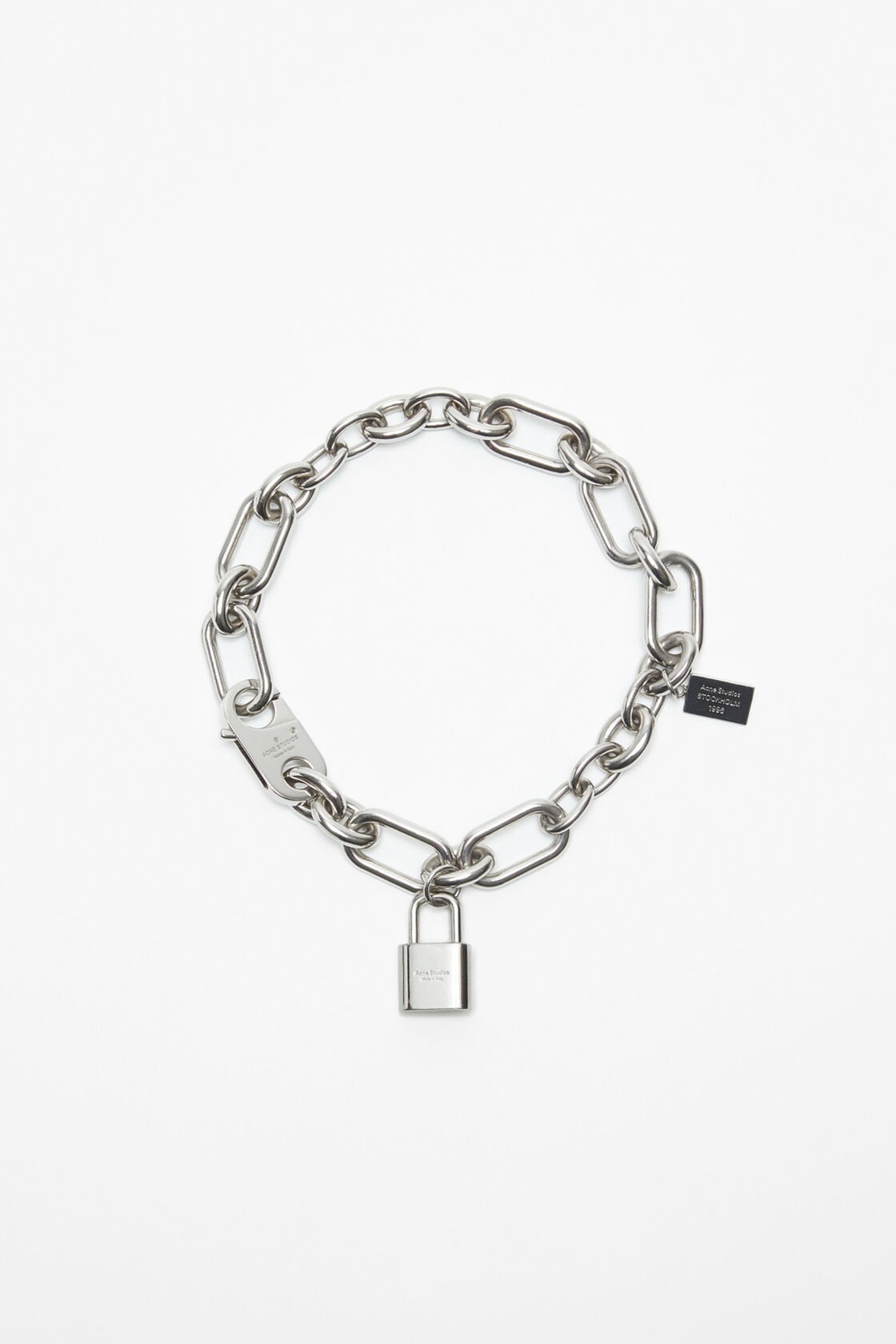 Acne Studios Padlock chain necklace - Silver
