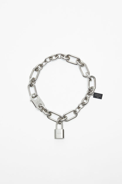 Acne Studios Padlock chain necklace - Silver