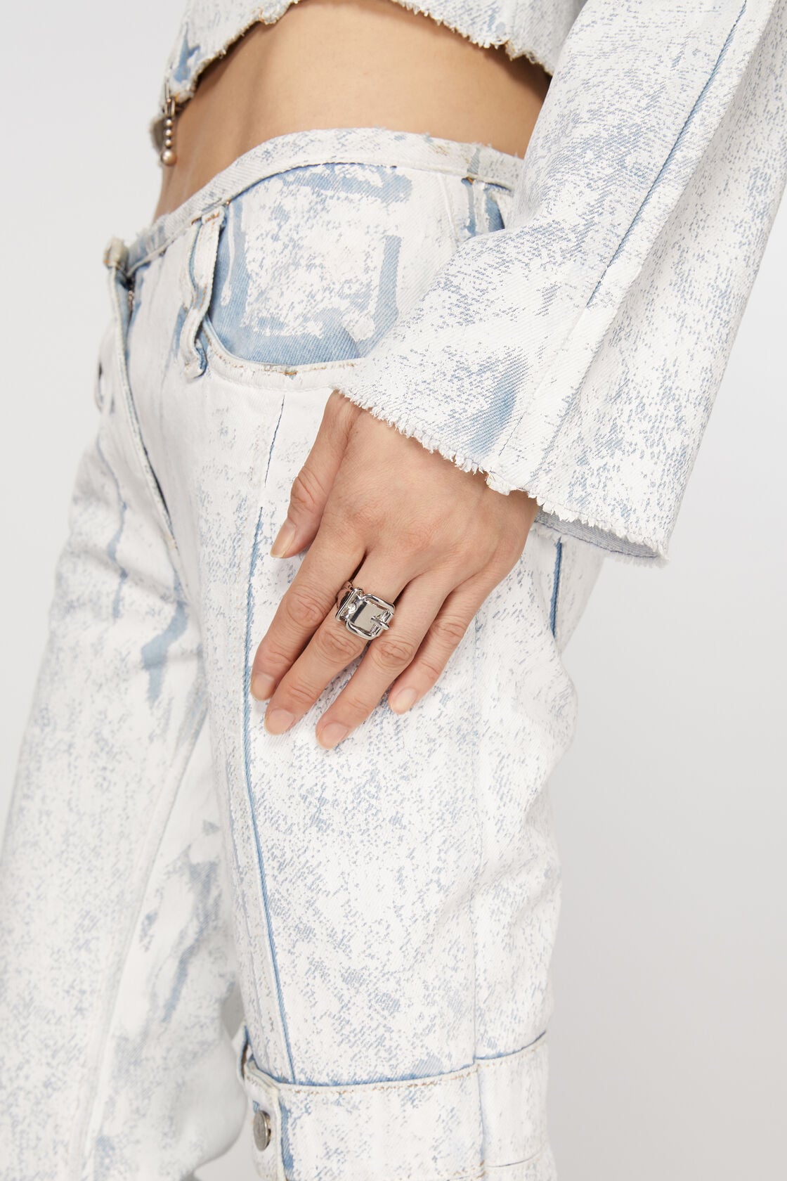 Acne Studios Buckle ring - Silver