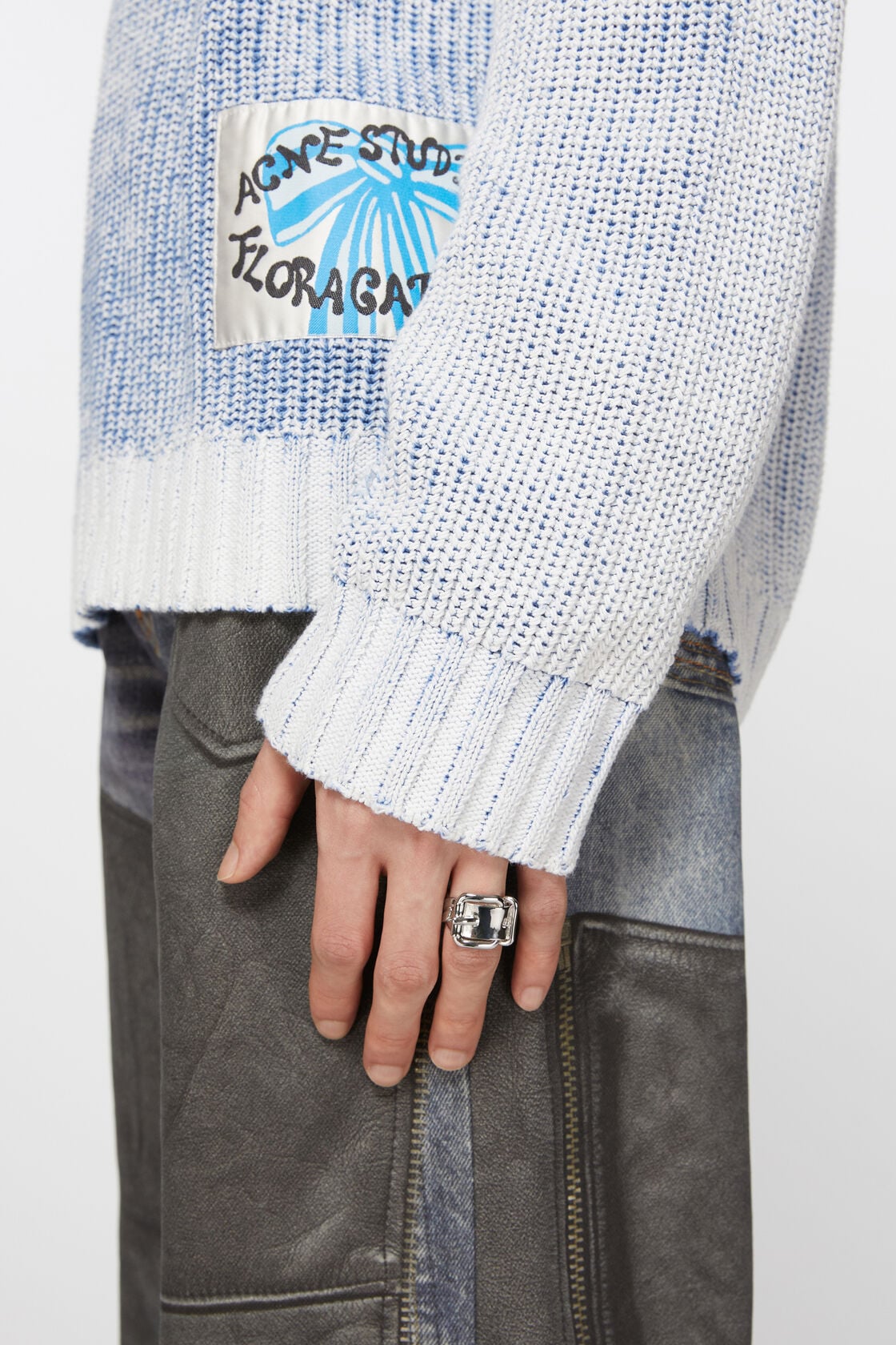 Acne Studios Buckle ring - Silver