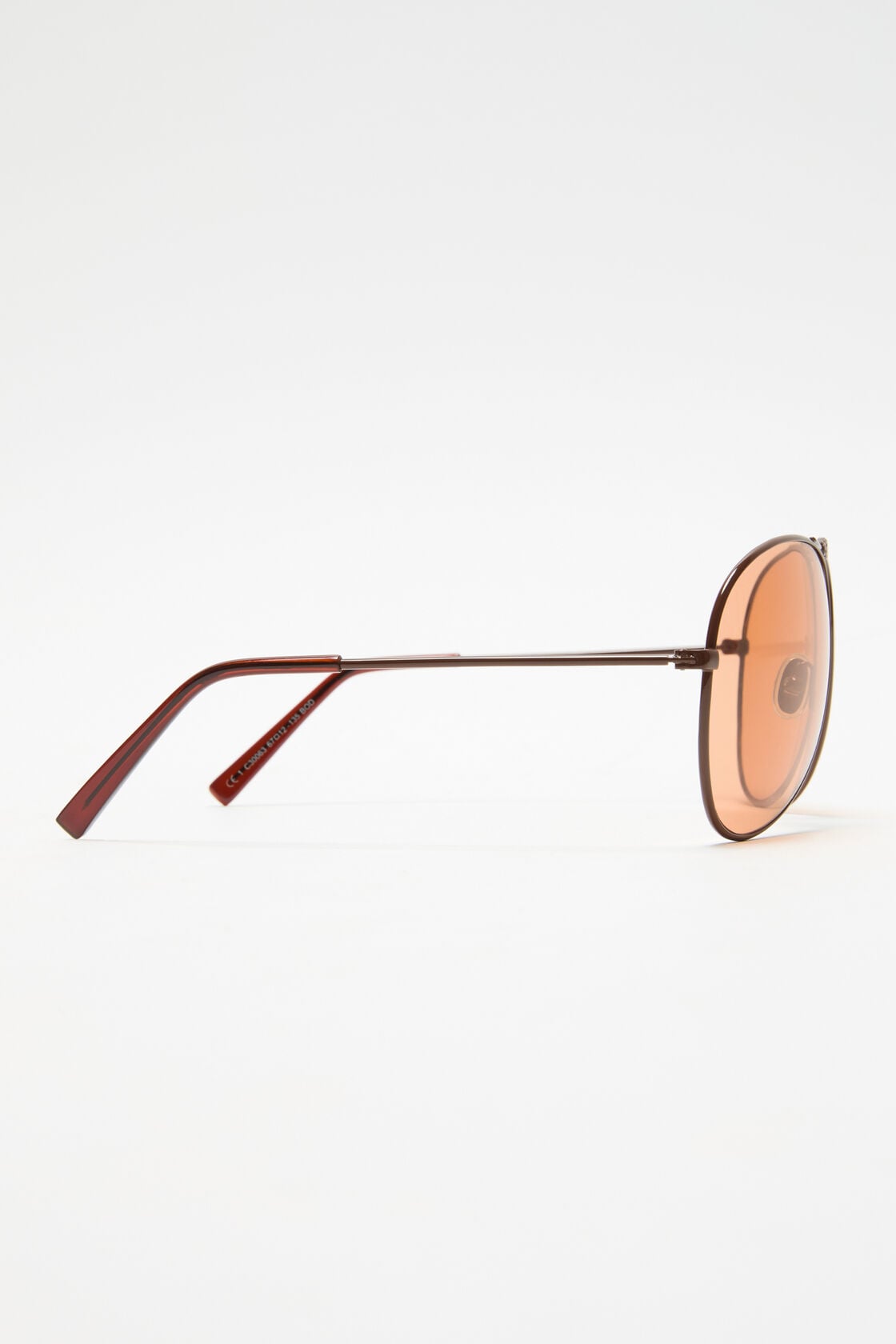 Acne Studios Metal aviator sunglasses - Brown/orange