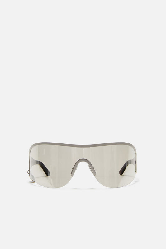 Acne Studios Metal shield sunglasses - Silver/transparent