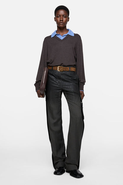 Acne Studios Reversible leather belt - Cognac brown/black